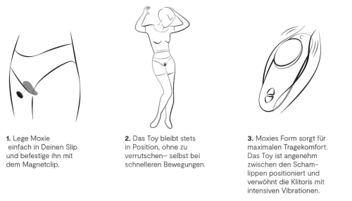 We-Vibe Moxie+ - rádiós, okos csikló vibrátor (türkiz)