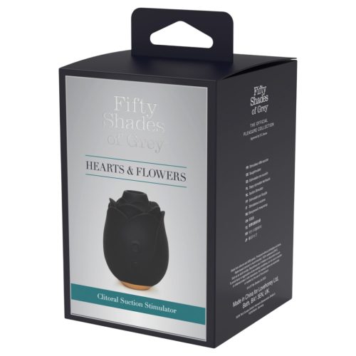 A szürke ötven árnyalata - léghullámos rózsa vibrátor (fekete)