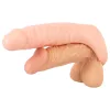 Realistixxx Double Fucker - felcsatolható anál vibrátor (natúr)