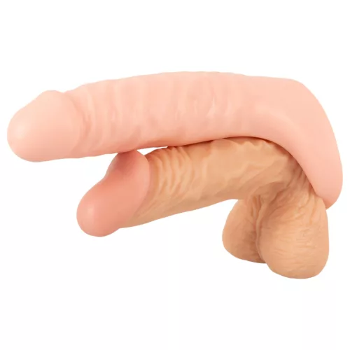 Realistixxx Double Fucker - felcsatolható anál vibrátor (natúr)