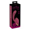 Javida - nyelves 2in1 vibrátor (bordó)