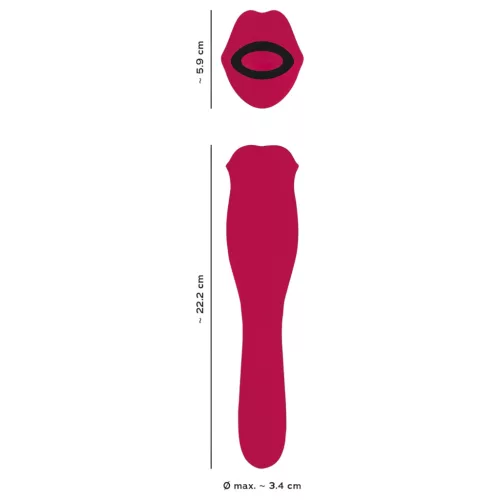 You2Toys - 2in1 nyelves vibrátor (pink)