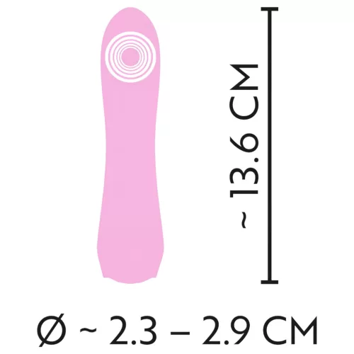 Cuties Mini 4 - akkus, vízálló vibrátor (pink)