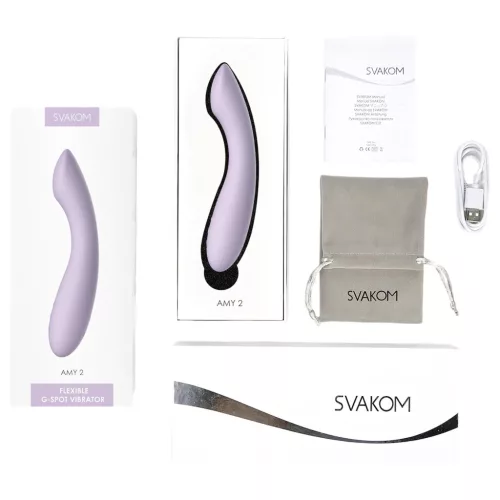 Svakom Amy 2 - akkus, vízálló G-pont vibrátor (lila)