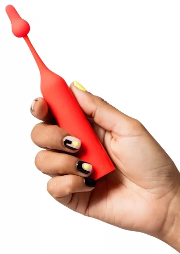 ROMP Pop - akkus, vízálló mini csiklóizgató vibrátor (piros)