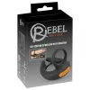 Rebel - rezgő péniszgyűrű és here vibrátor (fekete)