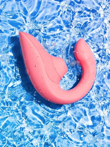 Womanizer Blend - G-pont vibrátor és csiklóizgató (korall)