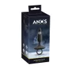 ANOS - vibrációs anál plug fogantyúval (fekete)