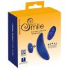Smile - extra vékony, távirányítós bugyi vibrátor (kék)