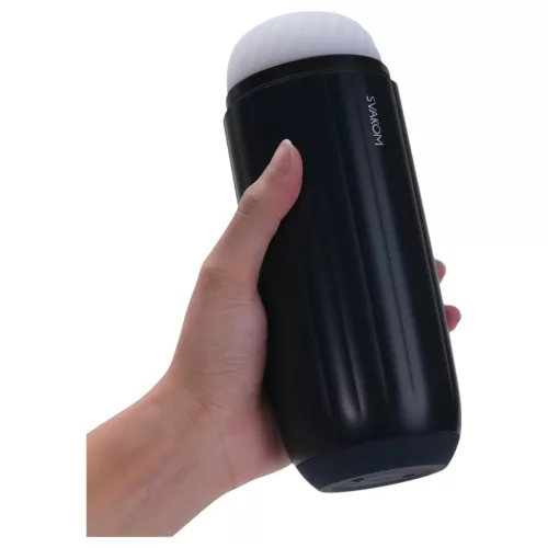 Svakom Sam Neo 2 Pro - App-vezérelt maszturbátor, férfiaknak (fekete-fehér)
