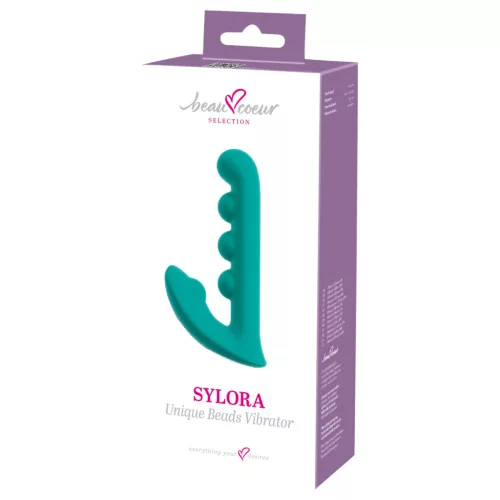 Beau Coeur Sylora - gyöngyös 2in1 vibrátor (zöld)