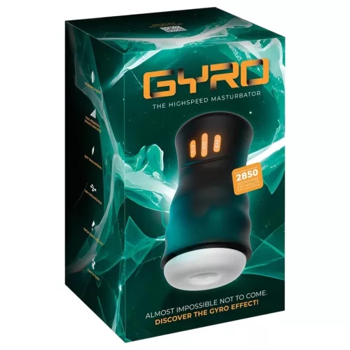 You2Toys Gyro - forgó, rezgő maszturbátor (fekete)