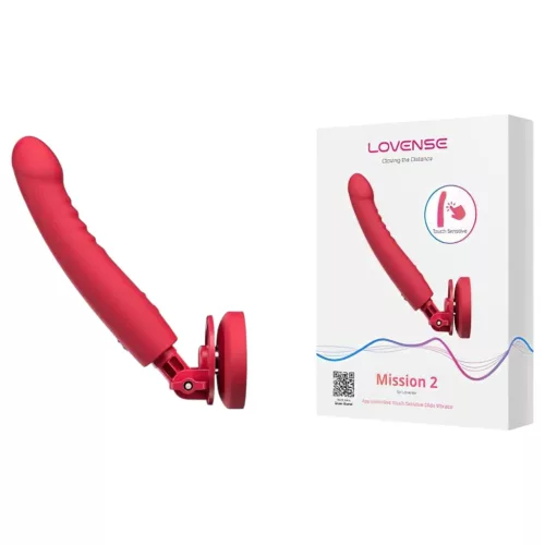 / LOVENSE Mission 2 - okos vibrátor tapadókoronggal (piros)