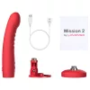/ LOVENSE Mission 2 - okos vibrátor tapadókoronggal (piros)