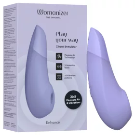 Womanizer Enhance 2in1 csiklószívó + vibrátor (lila)