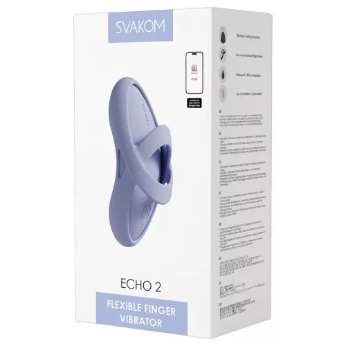 Svakom Echo 2 – App-vezérelt ujjvibrátor (kék)