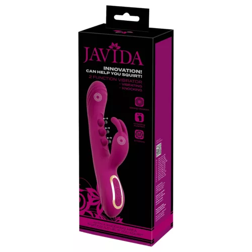 Javida - golyós, csiklókaros vibrátor (lila)