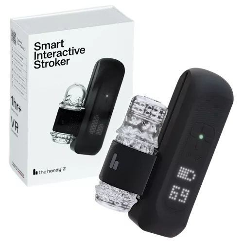 The Handy 2 - Interaktív férfi maszturbátor (fekete)