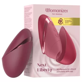   Womanizer Next Liberty - léghullámos csiklóizgató (piros)