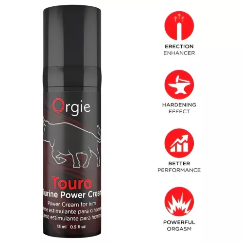 Orgie Touro Power - erekció fokozó krém férfiaknak (15 ml)
