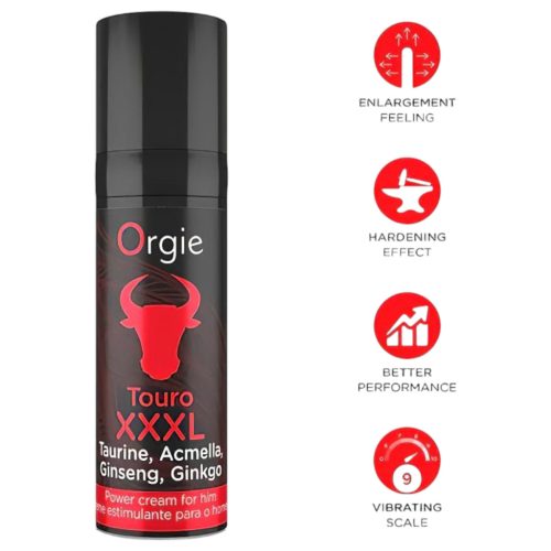 Orgie Touro XXXL - erekció fokozó krém (15ml)