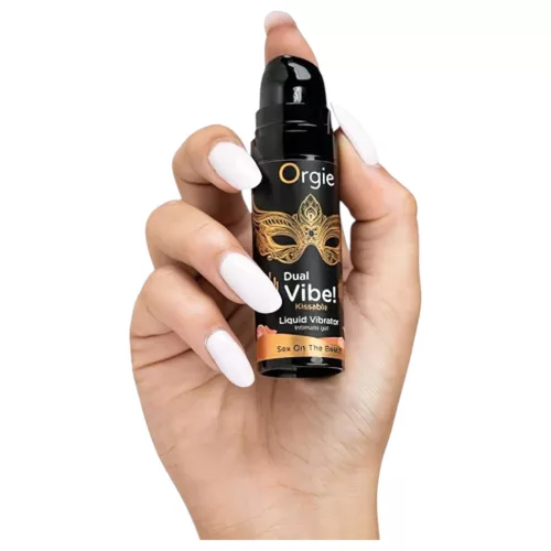 Orgie Dual Vibe - folyékony vibrátor , Sex on the Beach (15 ml)