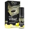 Orgie Dual Vibe - unisex folyékony vibrátor - Gin Tonic (15 ml)