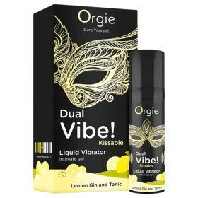   Orgie Dual Vibe - unisex folyékony vibrátor - Gin Tonic (15ml)