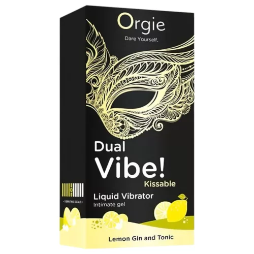 Orgie Dual Vibe - unisex folyékony vibrátor - Gin Tonic (15 ml)