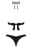/ Obsessive Paralia - merevítős, nyakpántos bikini (fekete)