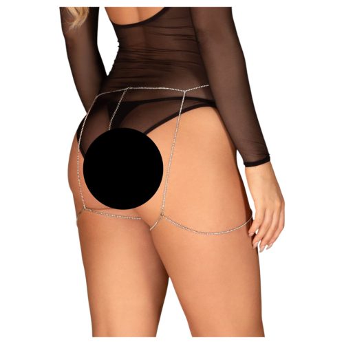 / Obsessive Bijou 905 - ékszer testhám alsó (ezüst) - S-L