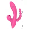 Erospace Sweet Play - G-pont vibrátor anál szondával és szívással (rózsaszín)