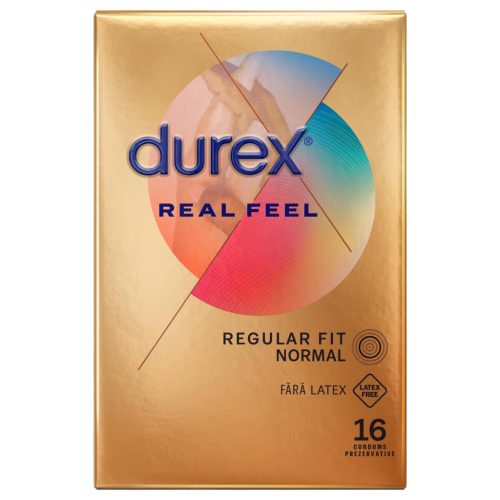Durex Real Feel - latexmentes óvszer (16db)