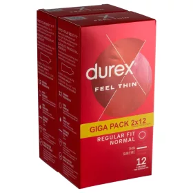 Durex Feel Thin - élethű érzés óvszer csomag (2x12 db)