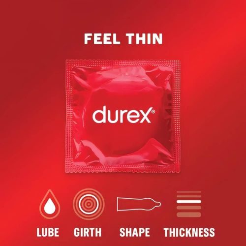 Durex Feel Thin - élethű érzés óvszer csomag (2x12db)