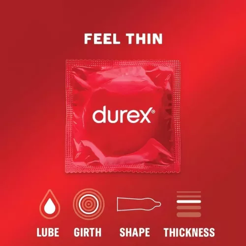Durex Feel Thin - élethű érzés óvszer csomag (2 × 12 db)