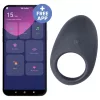 Desirel Halo – App-vezérelt vibrációs péniszgyűrű, férfiaknak (fekete)