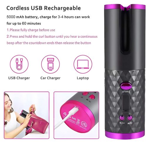 / CAC - akkus hajgöndörítő szett (fehér)