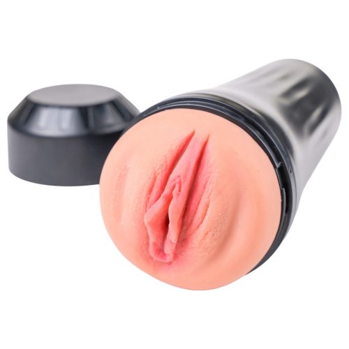 Desirel True Touch - élethű vibrációs műpunci (natúr-fekete)