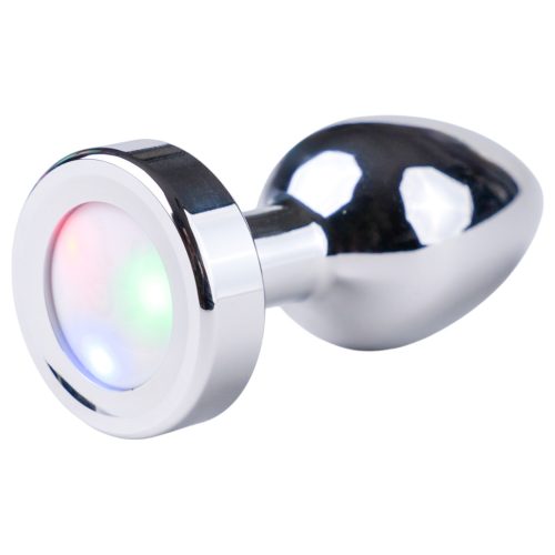 Desirel GlowPlug - világító anál plug - kicsi (ezüst)