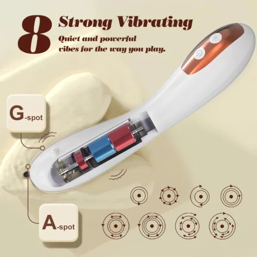 / IntiGlow - Hüvelyfiatalító LED G-pont vibrátor (fehér) -