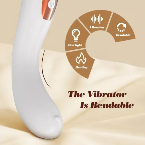 / IntiGlow - Hüvelyfiatalító LED G-pont vibrátor (fehér) -
