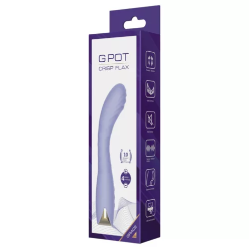 Biu-Biu - hajlított G-pont vibrátor (lila)