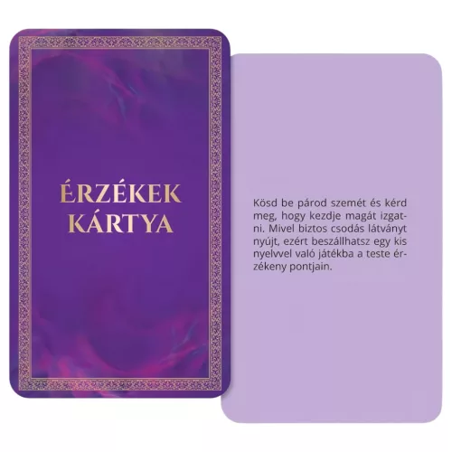 Érzékek Játéka - felnőtt szex társasjáték