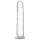 Addiction Crystal - tapadókorongos dildó (átlátszó) - 18 cm
