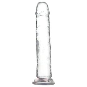   Addiction Crystal - tapadókorongos dildó (átlátszó) - 20cm