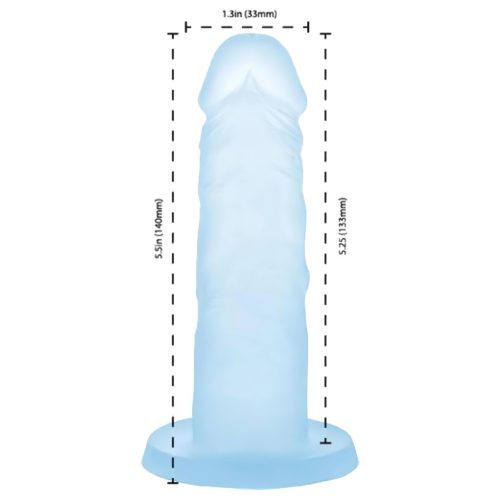 Addiction Coctails - tapadókorongos dildó (kék)