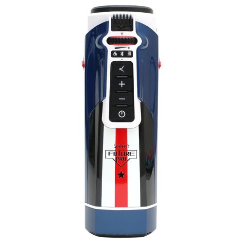 Leten SM Future Pro - hálózati lökő, nyögő, szorító, melegítő maszturbátor (kék)