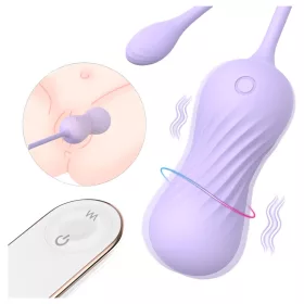   Sex HD Twist Egg - lökő vibrotojás távirányítóval (lila)