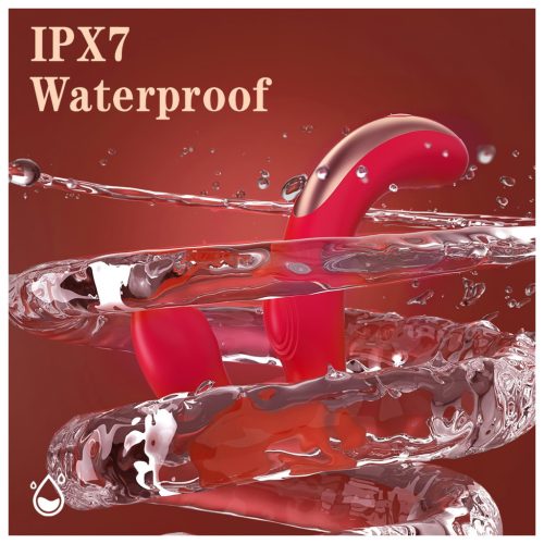 SEX HD Genie - G-pont és csiklóvibrátor (piros)